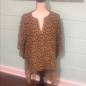 Leopard Print Women's Blouse